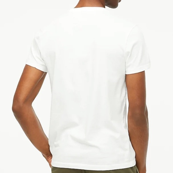 J crew washed jersey pocket tee for men in white short sleeves - Picture 2 of 3